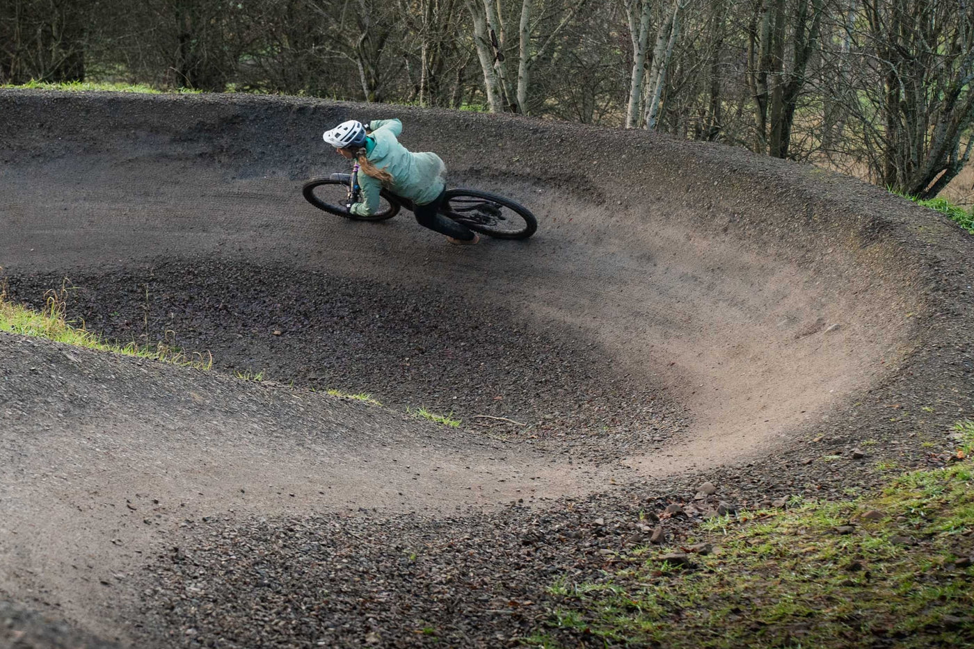 Fi Berry riding at Glentress